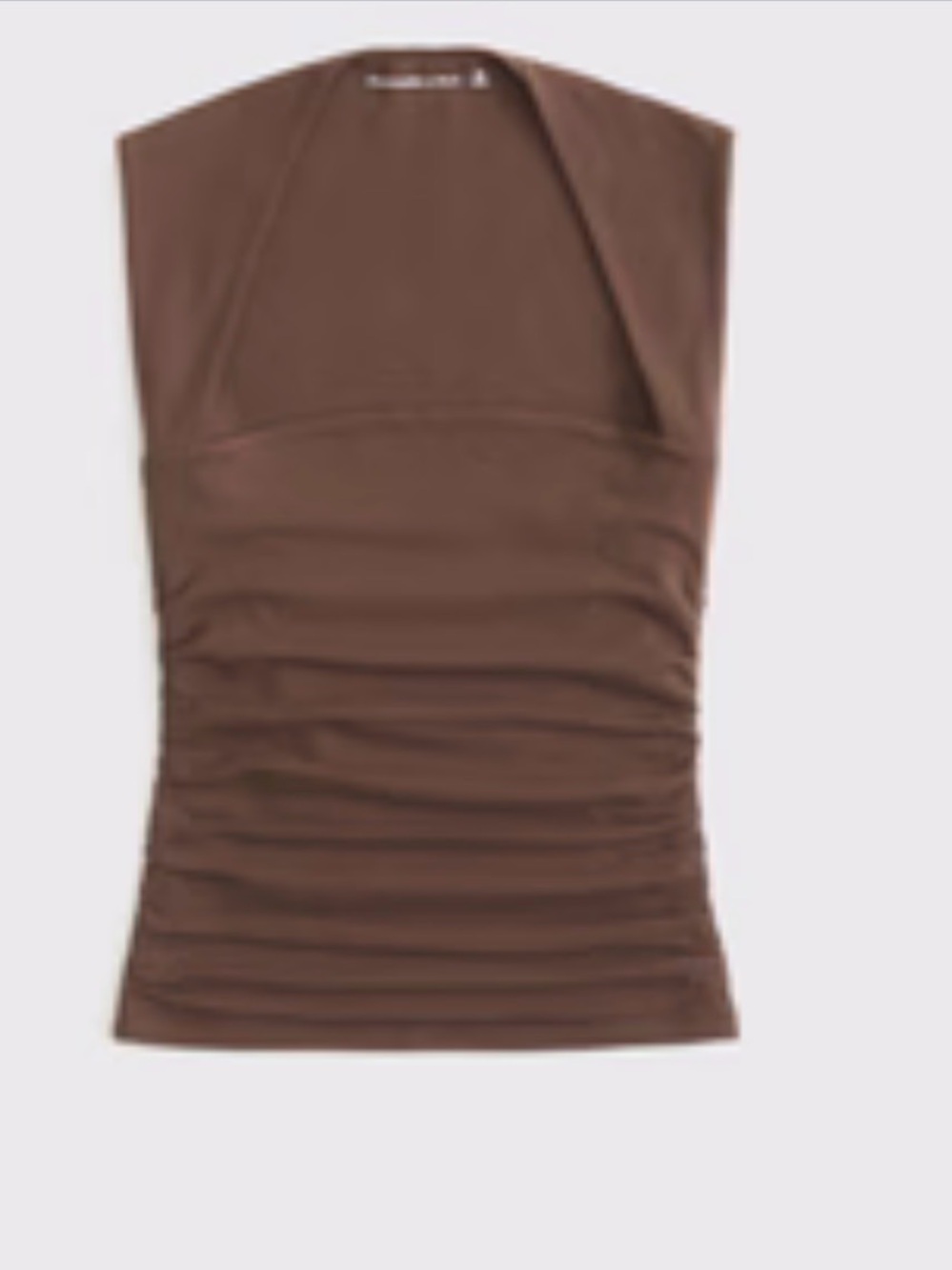 Abercrombie & Fitch Brown Ruched Crop Top